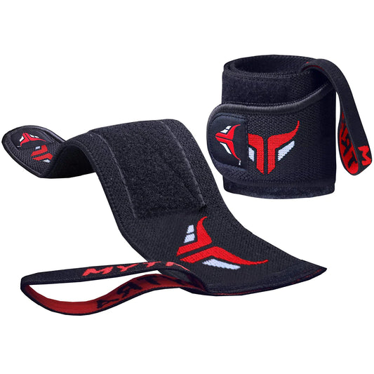 Heavy-Duty Wrist Wraps with Thumb Loop (1 Pair)