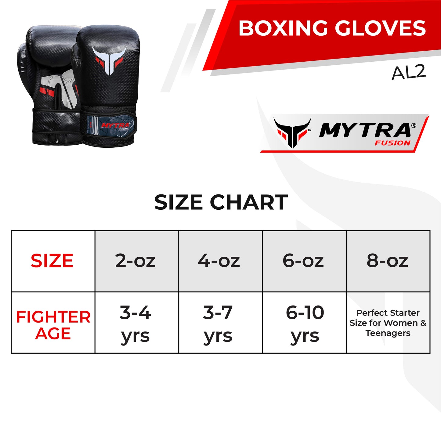 Mytra Fusion Kids Boxing Gloves AL2