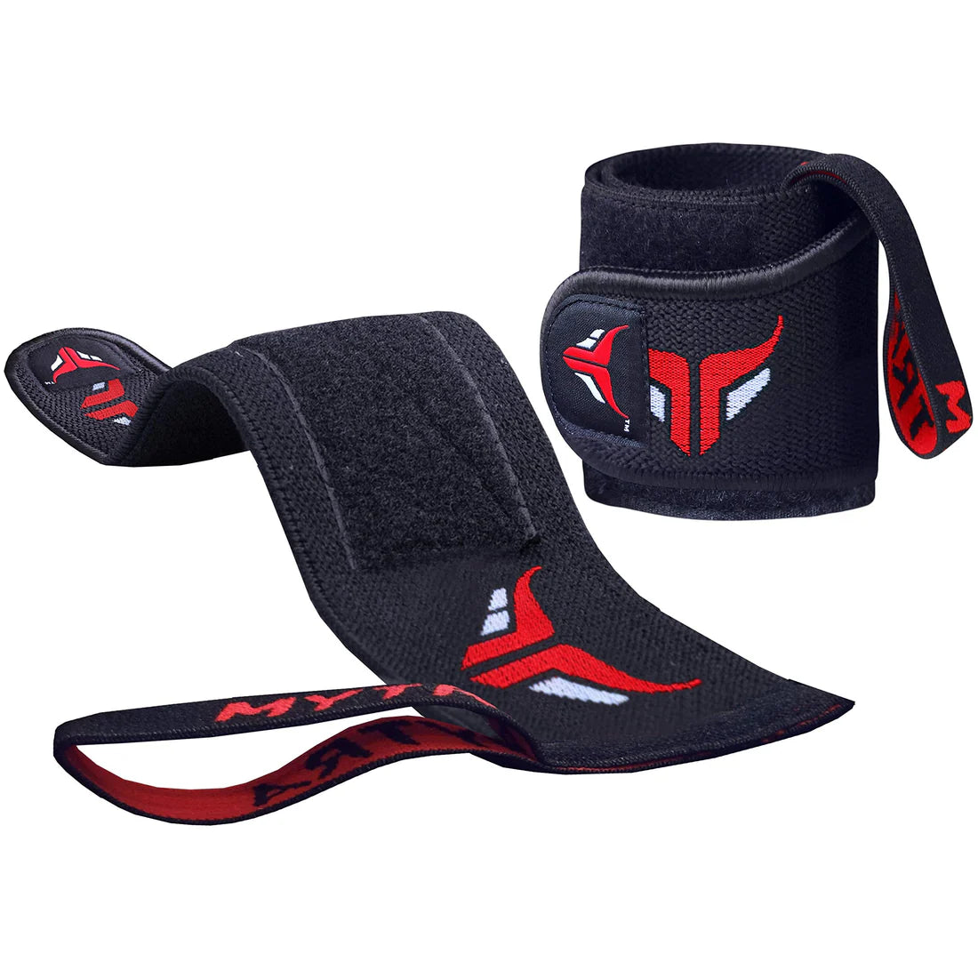Heavy-Duty Wrist Wraps with Thumb Loop (1 Pair)