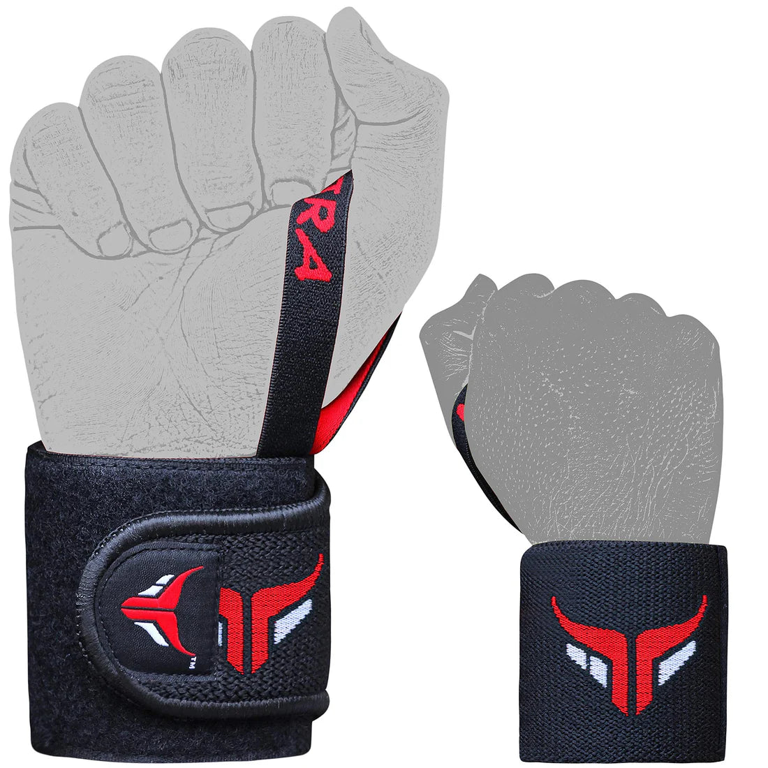 Heavy-Duty Wrist Wraps with Thumb Loop (1 Pair)