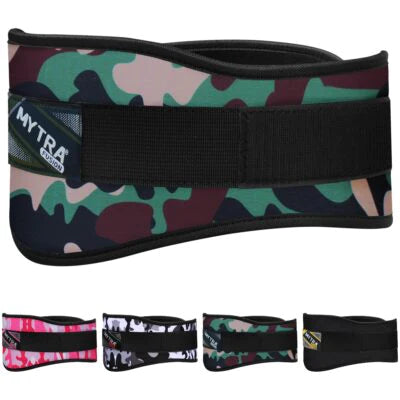 camouflage weight lifting belt by Mytra Fusion