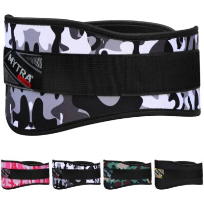 camouflage weight lifting belt by Mytra Fusion