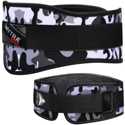 camouflage weight lifting belt by Mytra Fusion