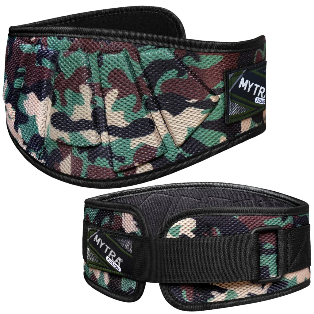 Mytra Fusion Ultra Sleek Camo Neoprene Mesh Fitness Belt