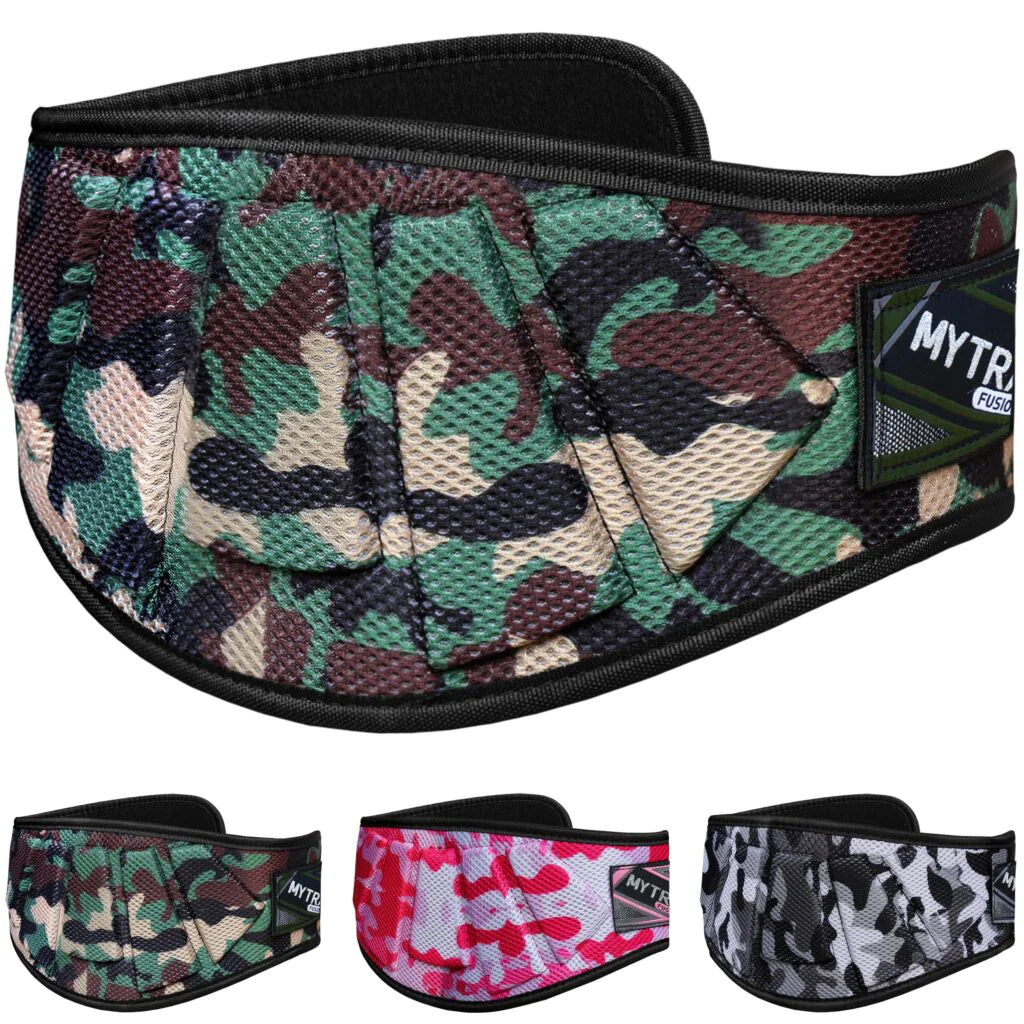 Mytra Fusion Ultra Sleek Camo Neoprene Mesh Fitness Belt