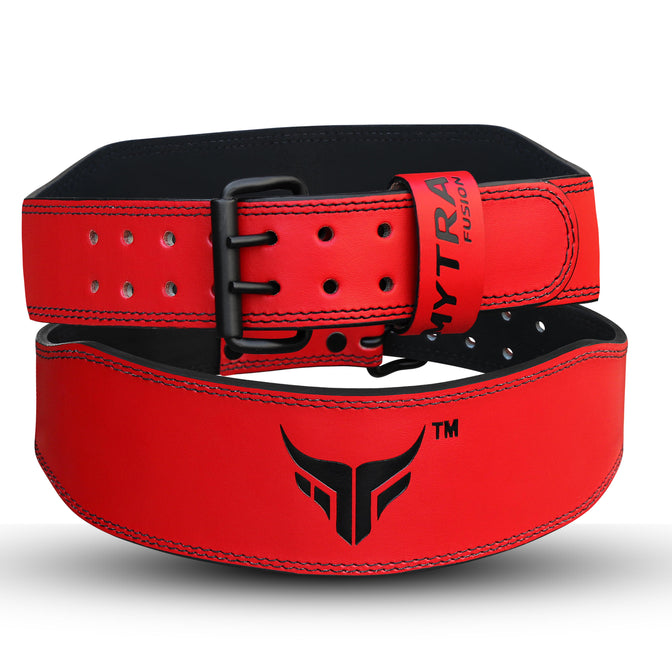 Mytra-Fusion-L8-Leather-Weightlifting-Belt-Gym-01-Red-Color-01