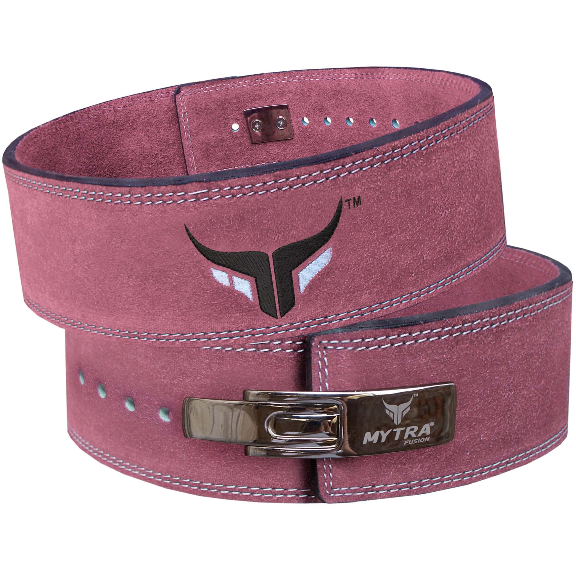 Mytra-Fusion-Powerlifting-L2-Lever-Gym-Belt-Leather-01-Pink-Color-0