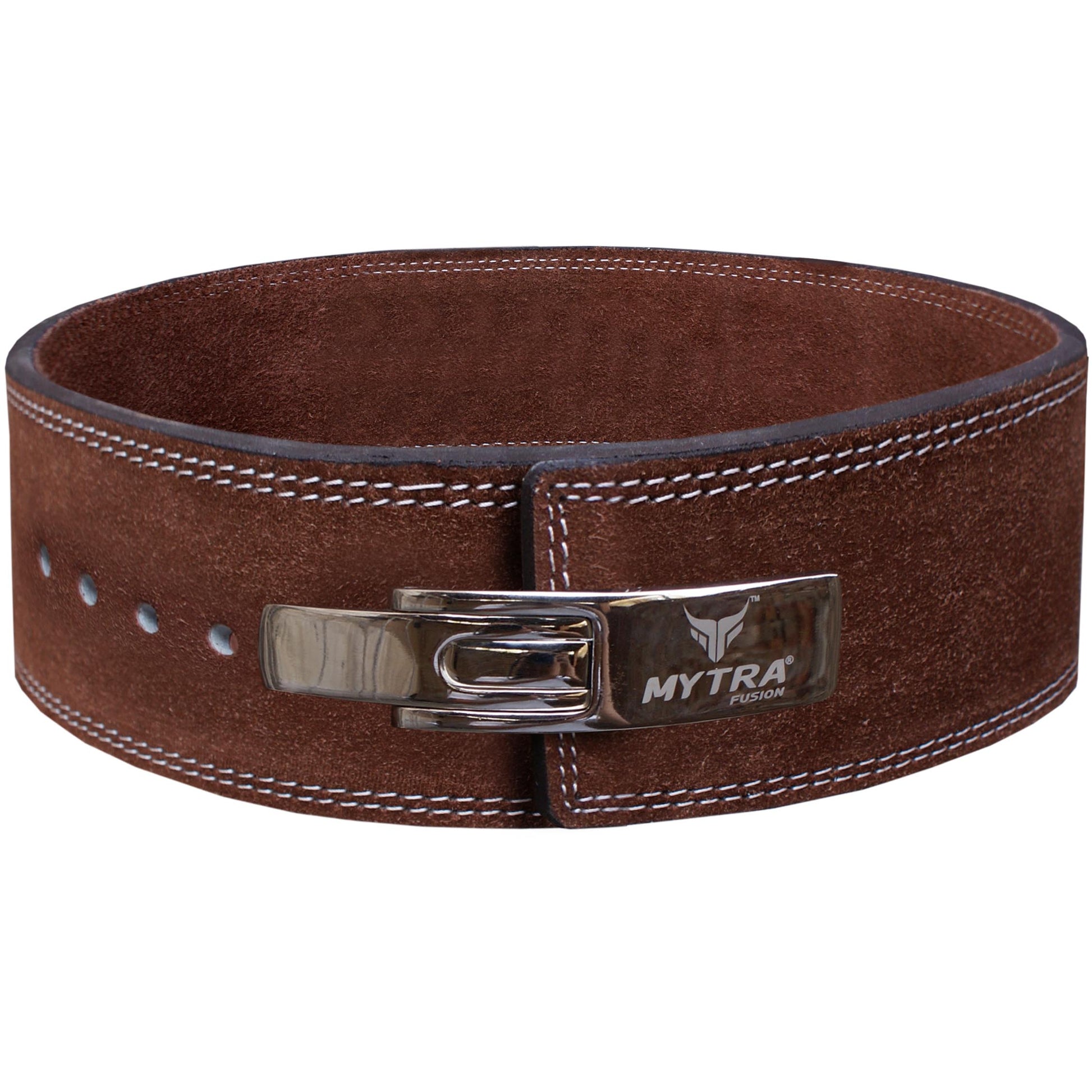 Mytra-Fusion-Powerlifting-L2-Lever-Gym-Belt-Leather-03-Brown-Color