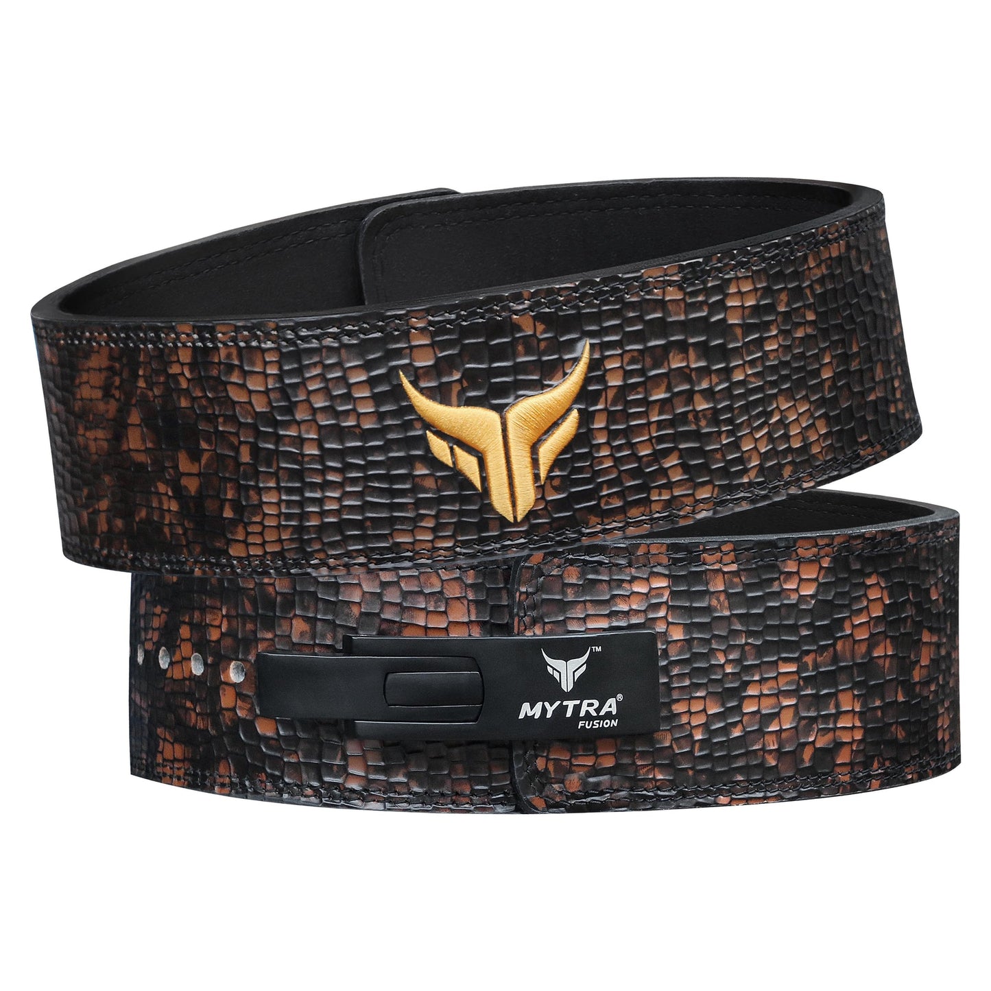 Mytra-Fusion-Powerlifting-L7-Lever-croco-Gym-Belt-Leather-01-Brown-Color