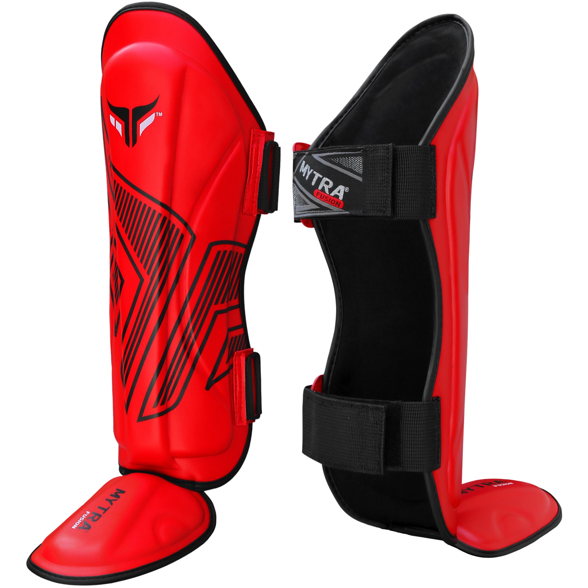 Mytra-Fusion-Shin-Pads-Embossed-01-Red-Color-01